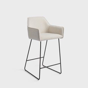 Jesper Home Barkruk 'Hofu' Slide Black, kleur Enoki (zithoogte 65cm)