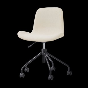 Nout-Fé bureaustoel cottonbeige - zwart onderstel