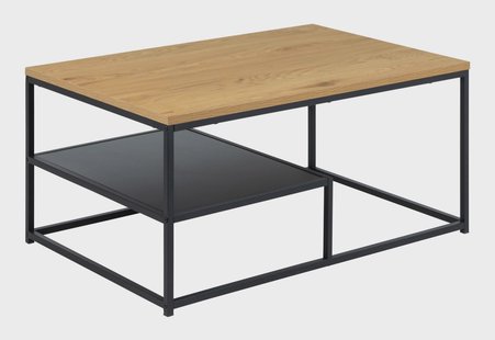 Bendt Salontafel 'Ture' Eiken en metaal, 90 x 60cm