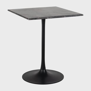 Richmond Bistrotafel 'Carlten' Marmer, 65 x 65cm, kleur Zwart