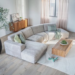 Sevn Loungebank 'Elise' links, kleur beige