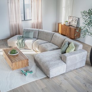 Sevn Loungebank 'Elise' rechts, kleur beige