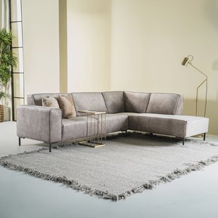 Sevn Hoekbank 'Michelle' Rechts, Velvet, kleur Lever