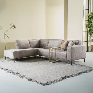 Sevn Hoekbank 'Michelle' Links, Velvet, kleur lever