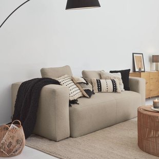 Kave Home 3-zits Bank 'Blok' 240cm, kleur Beige