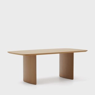 Kave Home Eettafel 'Litto' Deens ovaal, Eiken, 200 x 100cm