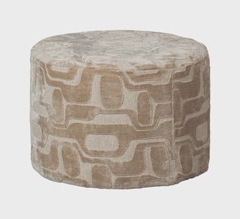 WOOOD Poef 'Yago' 60cm, kleur Naturel