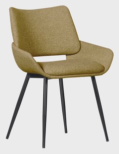 WOOOD Eetkamerstoel 'Parade' Melange, kleur Mosterdgeel