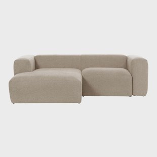 Kave Home 2-zits Bank 'Blok' Links, 240cm, kleur Beige