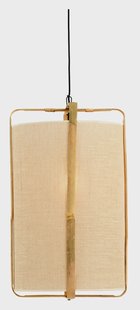 Light & Living Hanglamp 'Sendai' Jute en Bamboe, 42cm, kleur Naturel