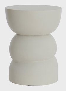 Light & Living Bijzettafel 'Azalio' 35cm, kleur Crème