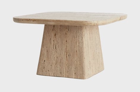 Light & Living Salontafel 'Kepami' Travertin, 60 x 60cm, kleur Zand