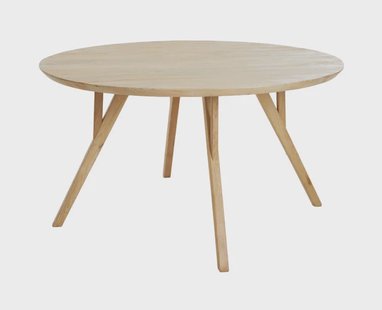 Light & Living Ronde Eettafel 'Quenza' Mangohout, 140cm, kleur Naturel