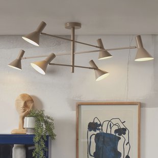 its about RoMi Plafondlamp 'Izmir' 6-lamps, kleur Zand