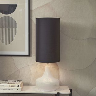 its about RoMi Tafellamp 'Reykjavik' Linnen, 75cm, kleur Zwart