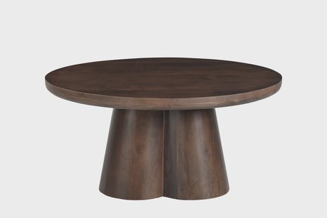 Brix Ronde Salontafel 'Clubs' Mangohout, 80cm