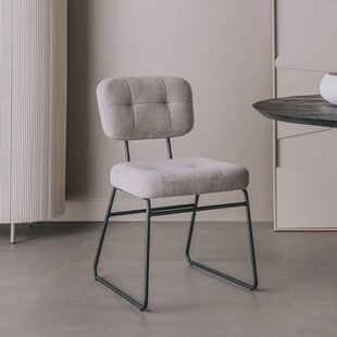 Tower Living Eetkamerstoel 'Padola' Bouclé, kleur Zand