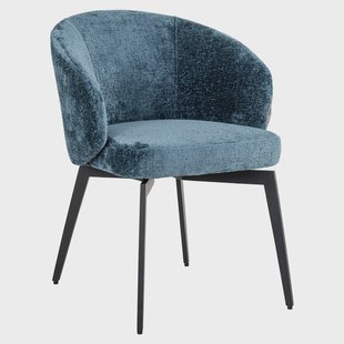 Richmond Eetkamerstoel 'Amphara' Chenille, kleur Blauw