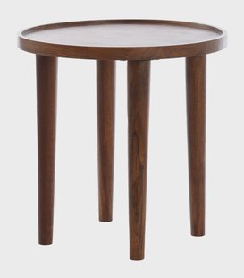 Light & Living Ronde Bijzettafel 'Qiano' Acaciahout, Ø49cm