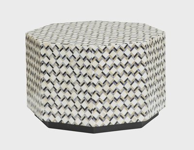 Tower Living Bijzettafel 'Brendola' Bone inlay, 60 x 60cm