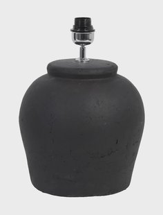 Light & Living Tafellamp 'Etna' Keramiek, 40cm, kleur Mat Zwart (excl. kap)