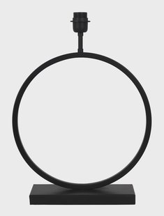 Light & Living Tafellamp 'Liva' 52cm, kleur Mat Zwart (excl. kap)