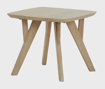 Light & Living Bijzettafel 'Quenza' Mangohout, 50 x 50cm, kleur Naturel