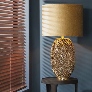 Light & Living Tafellamp 'Sinula' 44cm, kleur Goud (excl. kap)