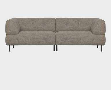 WOOOD 4-zits Bank 'Lloyd' Geweven stof, kleur Bruin Melange