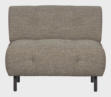 WOOOD Fauteuil 'Lloyd' Geweven stof, kleur Bruin Melange