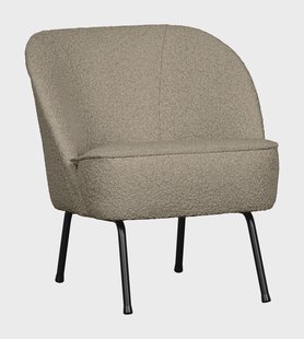 WOOOD Fauteuil 'Vogue' Bouclé, kleur Beige