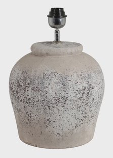 Light & Living Tafellamp 'Etna' Keramiek, 40cm, kleur Antiek Grijs (excl. kap)