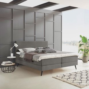 Boxspring 'Nora' kleur antraciet - 180 x 210 cm