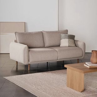 Kave Home 2-zits Bank 'Carlota' Structuurstof, kleur Beige