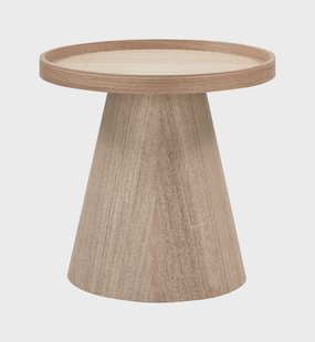 WOOOD Ronde Bijzettafel 'Maud' 39cm, kleur Naturel