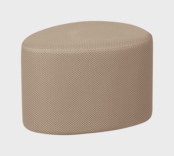 WOOOD Poef 'Puuk' Mesh, kleur Naturel