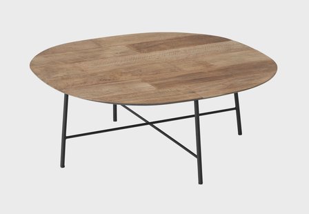 DTP Home Semi Ronde Salontafel 'Soho' Teakhout, 90cm