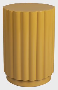 Dutchbone Bijzettafel/Kruk 'Camila' kleur Okergeel