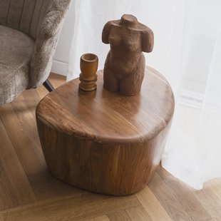 Dutchbone Organische Salontafel 'Ayla' Acaciahout, 58 x 45cm