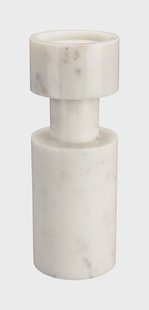 Dutchbone Kaarshouder 'Paros' Marmer, kleur Wit