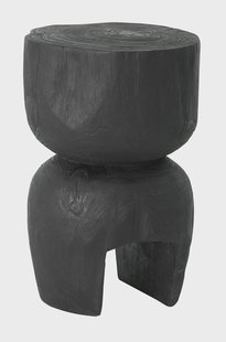 MUST Living Bijzettafel 'Amber' Teakhout, kleur Zwart