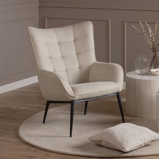 Bendt Fauteuil 'Kittie' stof, kleur Beige