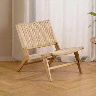 Bendt Fauteuil 'Rodrigues' Eiken / Gevlochten touw