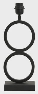 Light & Living Tafellamp 'Stelios' 36cm, kleur Mat Zwart (excl. kap)