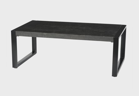 Livingfurn Salontafel 'Norris' Mangohout en staal, 110 x 60cm
