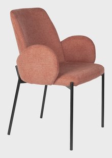 ZILT Eetkamerstoel 'Jermain' kleur Oudroze