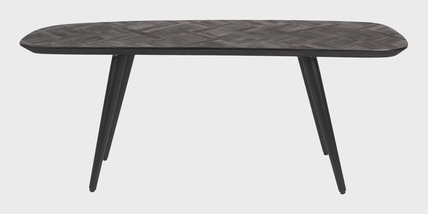 ZILT Halbankje 'Yasmijn' Teakhout, Asymmetrisch, 118cm