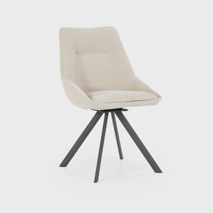 By-Boo Draaibare Eetkamerstoel 'Bliss' kleur Taupe