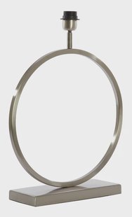 Light & Living Tafellamp 'Liva' 47cm hoog, kleur Nikkel (excl. kap)