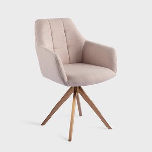 Jesper Home Draaibare Eetkamerstoel 'Noto' Turn Rose, kleur Petal Pink